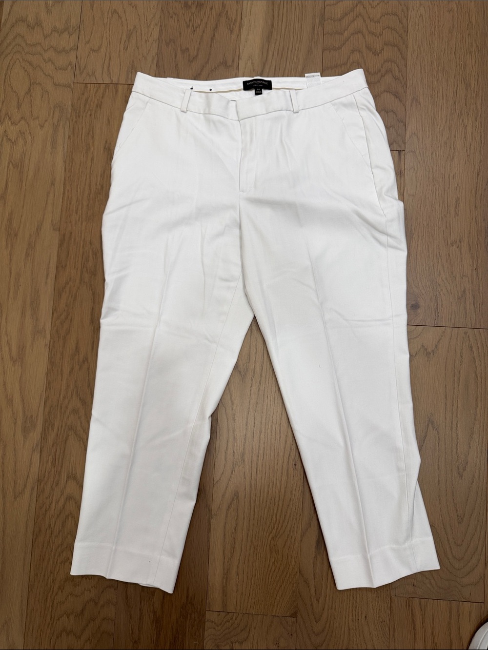 Banana Republic Women's White Cropped Dress Trousers